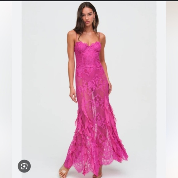 NWT Free People For Love & Lemons Shirley Lace Bodysuit Maxi Dress - threedaughtersproperties.com NWT Free People For Love & Lemons Shirley Lace Bodysuit Maxi Dress - threedaughtersproperties.com